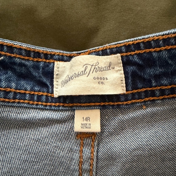 High-Rise Sailor Wide Leg Ankle Jeans - Dark Wash 14 - Picture 2 of 8